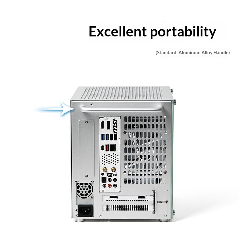 11L Aluminum Portable ITX PC C - Portable Aluminum Itx Case Carry Handle recension och pris